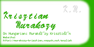 krisztian murakozy business card